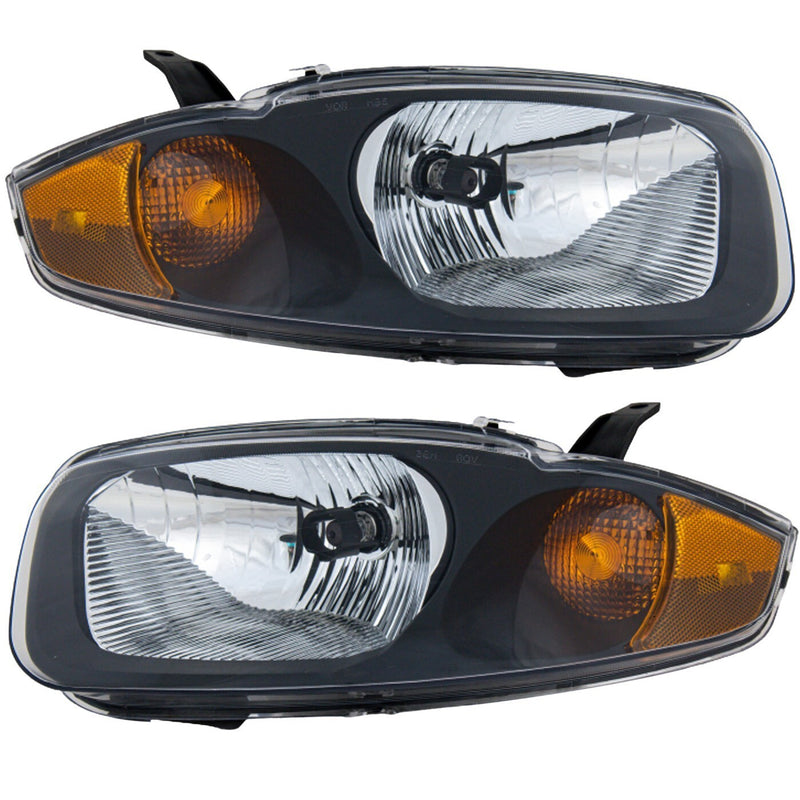 DURAFORCE Headlight Set For 2003-2005 Chevrolet Cavalier Driver and Passenger Side
