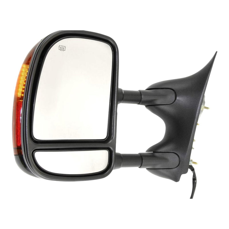 DURAFORCE Tow Mirror For 2002 2007 Ford F-350 Super Duty Left Side Power Heat Corner Glass