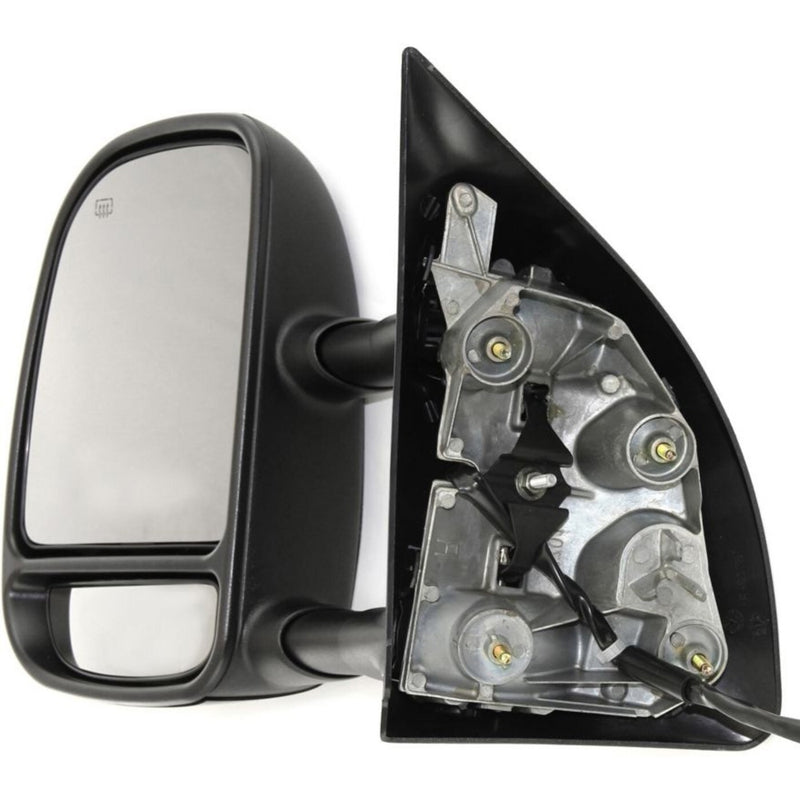 DURAFORCE Tow Mirror For 2002 2007 Ford F-350 Super Duty Left Side Power Heat Corner Glass
