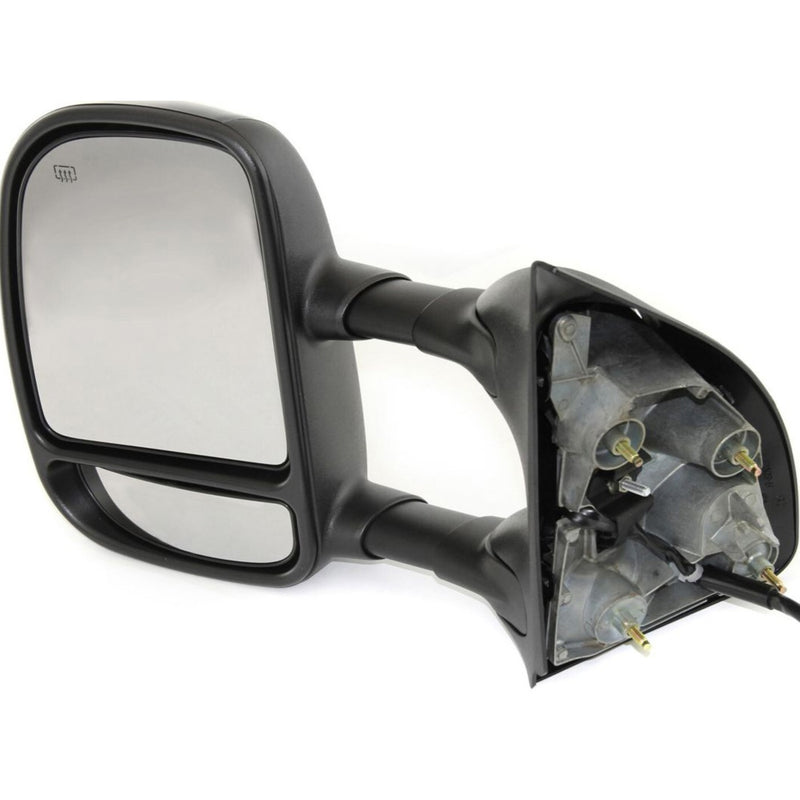 DURAFORCE Tow Mirror For 2002 2007 Ford F-350 Super Duty Left Side Power Heat Corner Glass