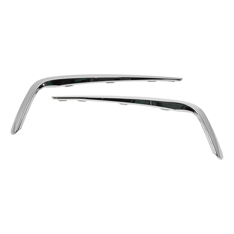 DURAFORCE Bumper Trim Molding Set For 2017-2020 Acura MDX Front Left and Right Side Chrome