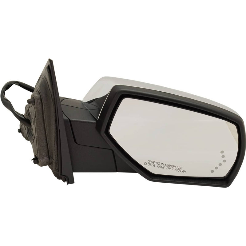 DURAFORCE Mirror For 2014-2018 Chevy Silverado 1500 RH Power Heated Chrome w/ Signal Light
