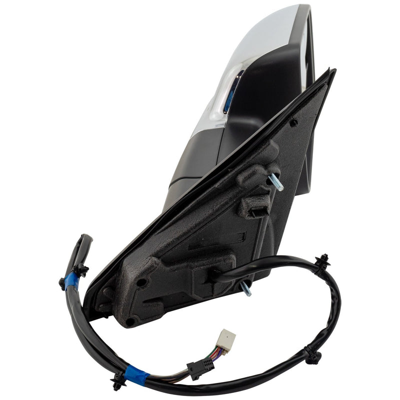 DURAFORCE Mirror For 2019-2022 Ram 1500 RH Power Heated Power Fold with Blind Spot Chrome