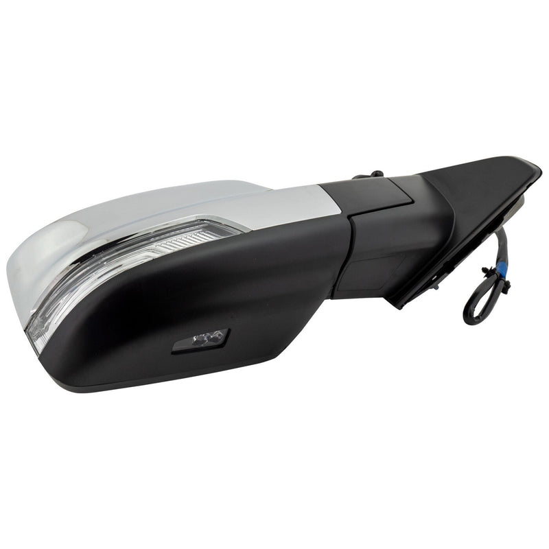 DURAFORCE Mirror For 2019-2022 Ram 1500 RH Power Heated Power Fold with Blind Spot Chrome