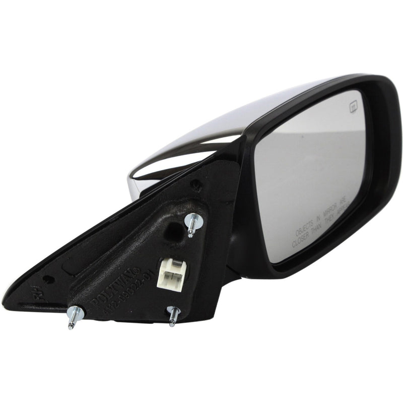 DURAFORCE Power Mirror Heated Manual Fold Chrome Right For 2011-2014 Chrysler 200 Sedan