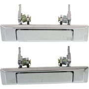 DURAFORCE Exterior Door Handle For 80-83 Toyota Corolla Set of 2 Front Chrome Metal