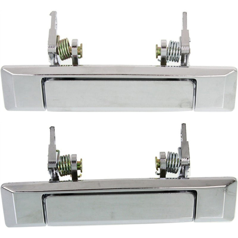 DURAFORCE Exterior Door Handle For 80-83 Toyota Corolla Set of 2 Front Chrome Metal