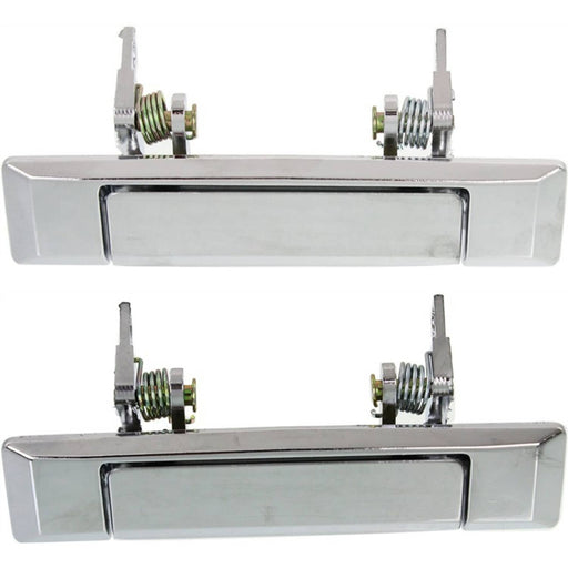 DURAFORCE Exterior Door Handle For 80-83 Toyota Corolla Set of 2 Front Chrome Metal