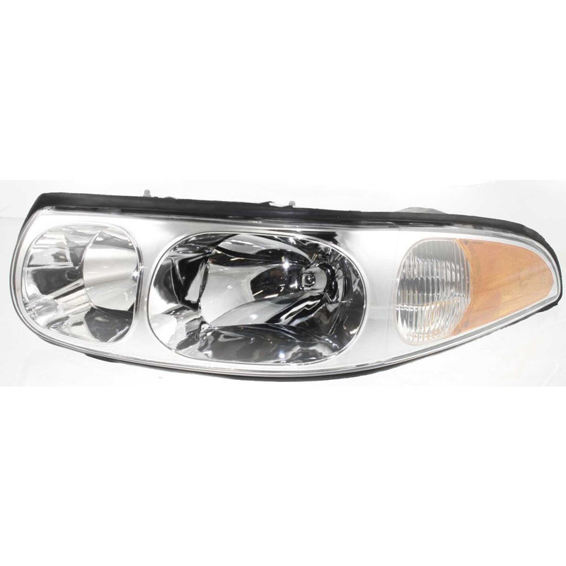 DURAFORCE Driver and Passenger Side Headlight For Buick LeSabre 2000-2005 Halogen w/ Bulbs