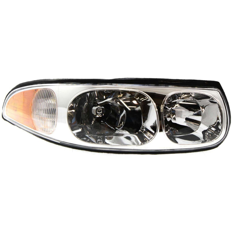 DURAFORCE Driver and Passenger Side Headlight For Buick LeSabre 2000-2005 Halogen w/ Bulbs