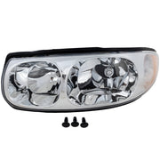 DURAFORCE Driver and Passenger Side Headlight For Buick LeSabre 2000-2005 Halogen w/ Bulbs