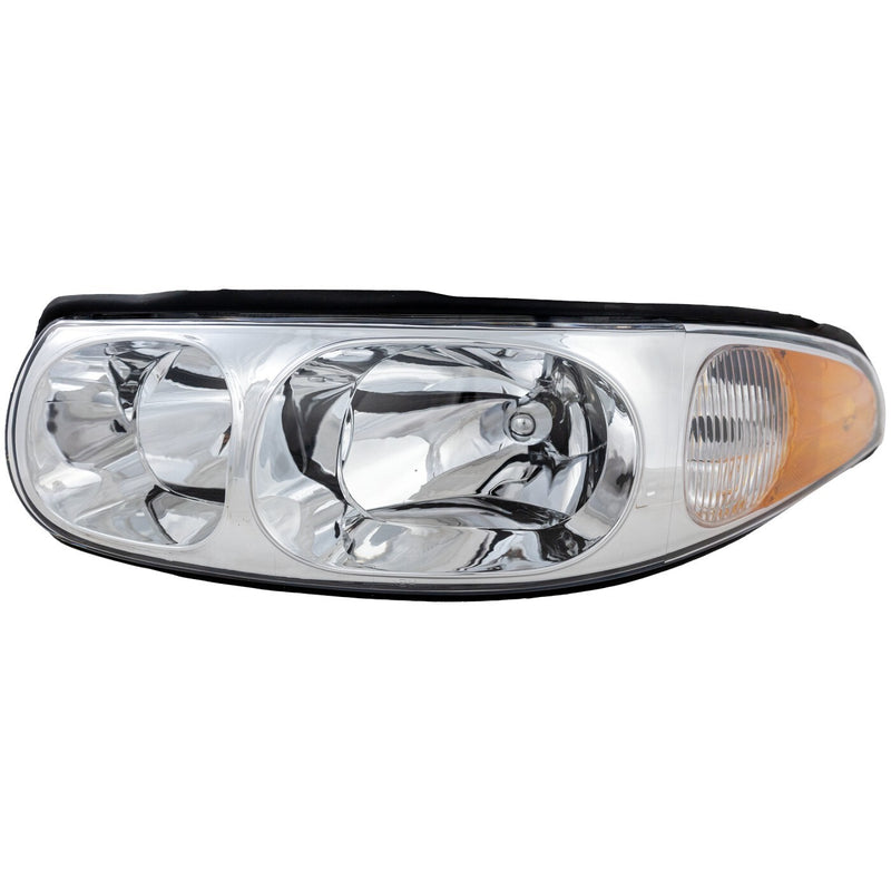 DURAFORCE Driver and Passenger Side Headlight For Buick LeSabre 2000-2005 Halogen w/ Bulbs