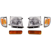 DURAFORCE Headlight Kit For 97-00 Toyota Tacoma Left and Right Rear Wheel Drive with bulbs