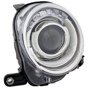 DURAFORCE Headlight Set For 2012-2019 Fiat 500 Left and Right With Bulb 2Pc
