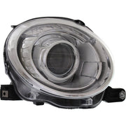 DURAFORCE Headlight Set For 2012-2019 Fiat 500 Left and Right With Bulb 2Pc