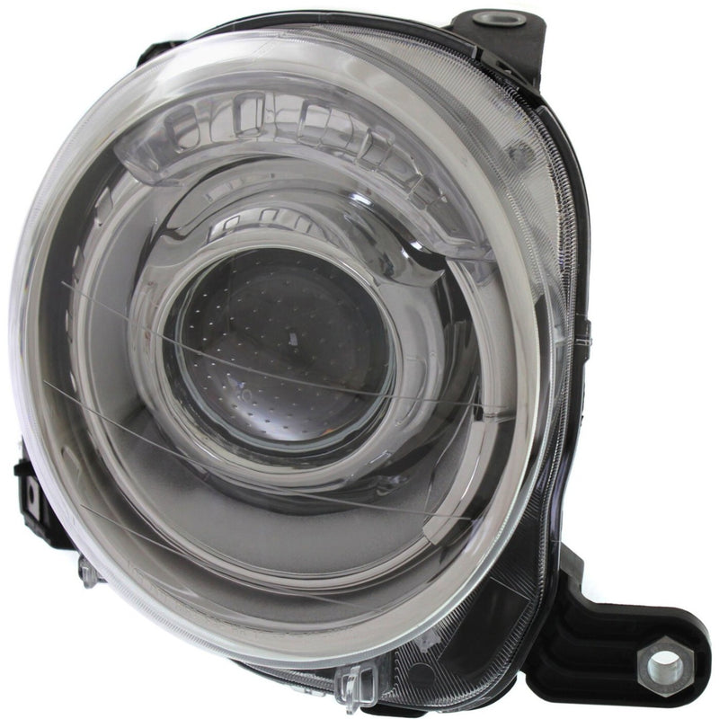 DURAFORCE Headlight Set For 2012-2019 Fiat 500 Left and Right With Bulb 2Pc