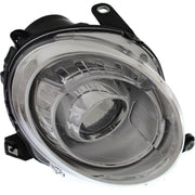 DURAFORCE Headlight Set For 2012-2019 Fiat 500 Left and Right With Bulb 2Pc