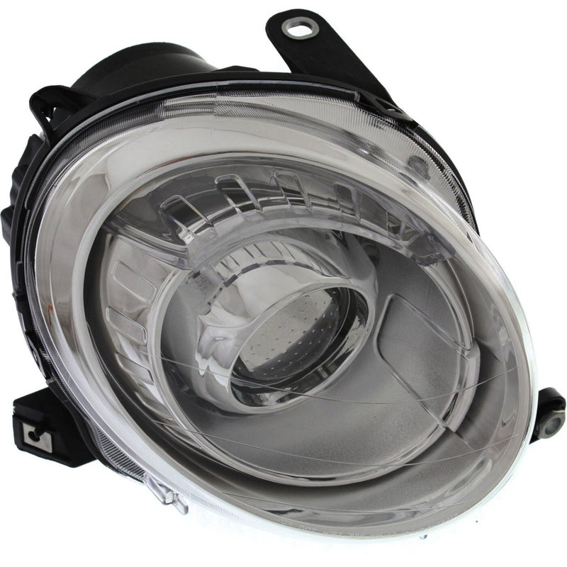 DURAFORCE Headlight Set For 2012-2019 Fiat 500 Left and Right With Bulb 2Pc
