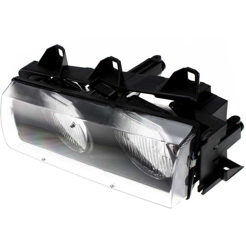 DURAFORCE Driver and Passenger Side Headlight For BMW 328i 1996-1999 Halogen with Bulb(s)
