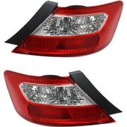 DURAFORCE Set of 2 Tail Light For 06-2008 Honda Civic DX Coupe LH & RH