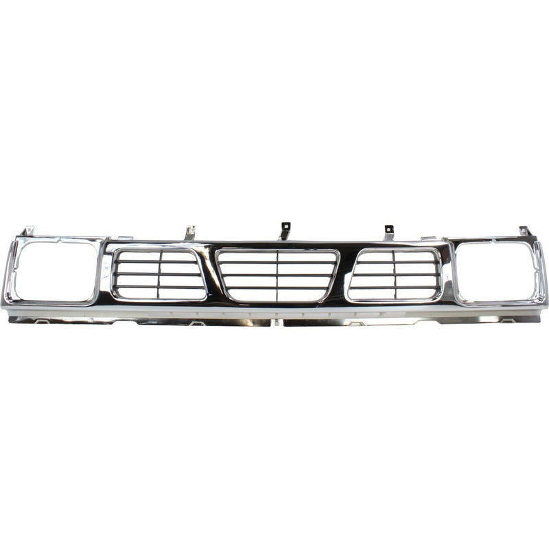 DURAFORCE Bumper Kit For 1996-1997 Nissan Pickup Front Chrome with Grille Assembly