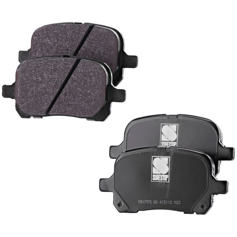 DURAFORCE Front Ceramic Brake Pad Set For 1997-2001 Toyota Camry 3.0L Engines