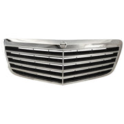 DURAFORCE Grille For 2007-2009 Mercedes Benz E350 E550 Chrome Shell w/ Black Insert