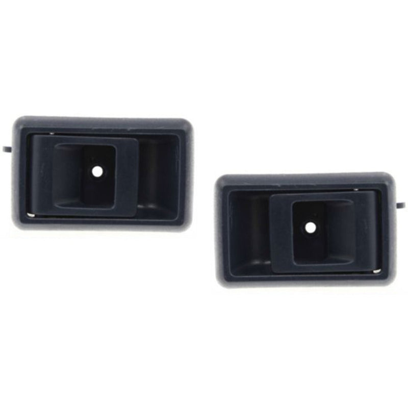 DURAFORCE Blue Inner Interior Inside Door Handle Pair Set for Toyota Corolla Pickup Truck