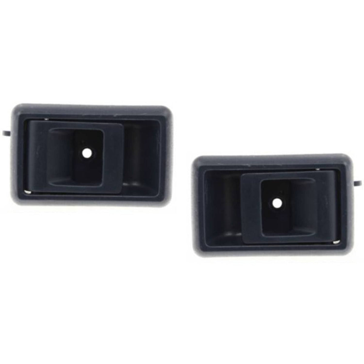 Pair (2) Interior Front Door Handles For Ford Focus 2000-2007 - Black, Direct Replacement (AM-84960316)