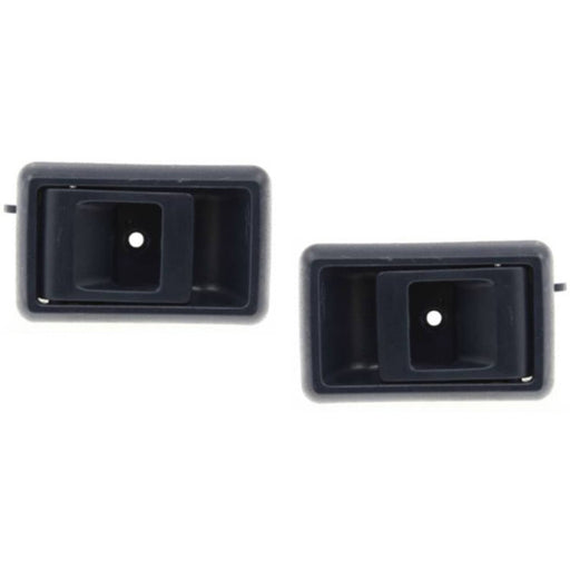 DURAFORCE Blue Inner Interior Inside Door Handle Pair Set for Toyota Corolla Pickup Truck