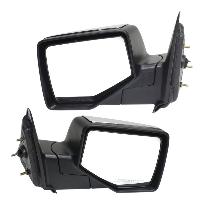 DURAFORCE Manual Mirror For 2006-2011 Ford Ranger Chrome Manual Folding Set Of 2