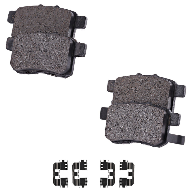DURAFORCE Rear Ceramic Brake Pad Set For 2008-2010 Honda Accord 2009-2010 Acura TSX