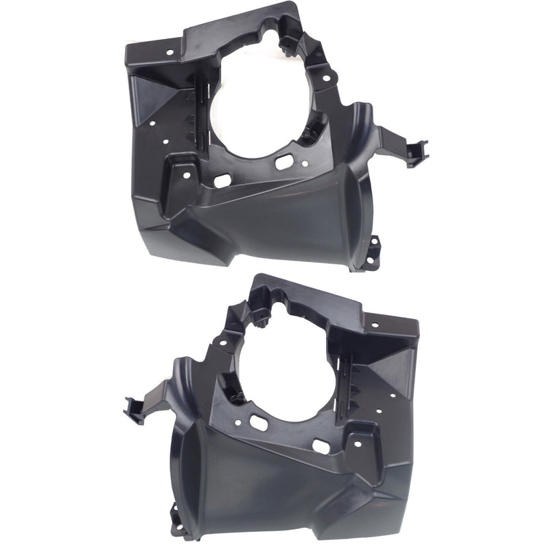 DURAFORCE Fog Light Bracket Set For 2014-2016 BMW 428i Front Left and Right Textured Black