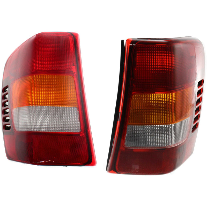 DURAFORCE Tail Lights For 1999 2000 2001 2002 2003 2004 Jeep Grand Cherokee LH RH Halogen