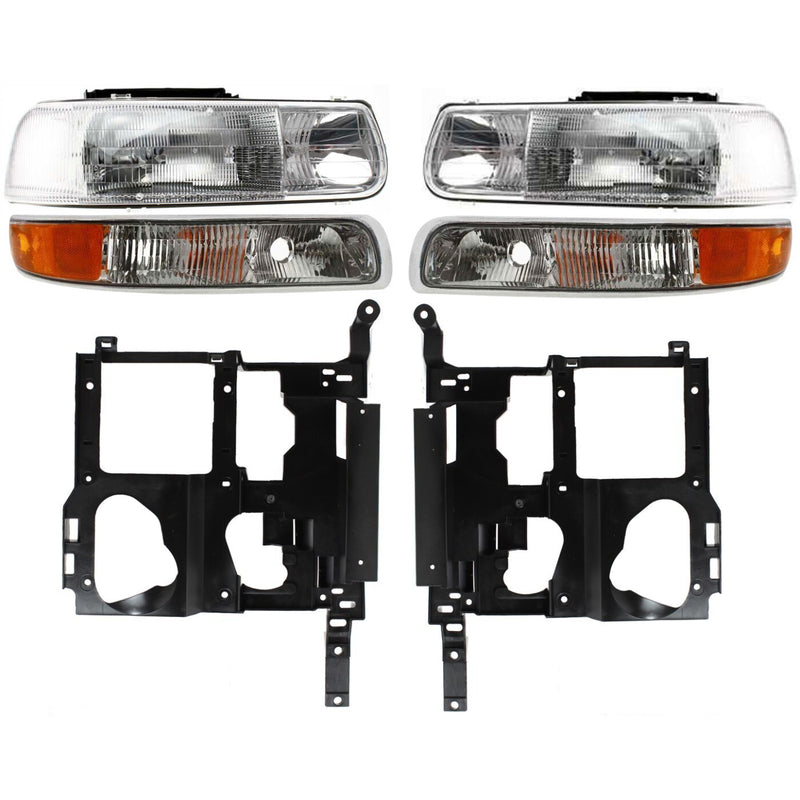 DURAFORCE Headlight Parking Light Kit For 1999-02 Chevrolet Silverado 1500 Left and Right