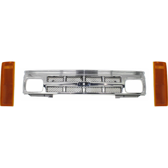 DURAFORCE Grille Grill for Chevy S-10 BLAZER S10 Pickup Chevrolet 1991-1994