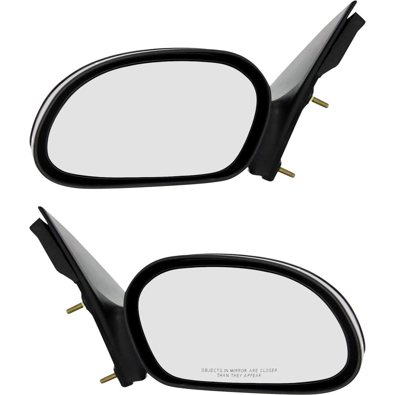 DURAFORCE Set Of 2 Mirror Power For 2000-2007 Ford Taurus Left And Right Textured Black