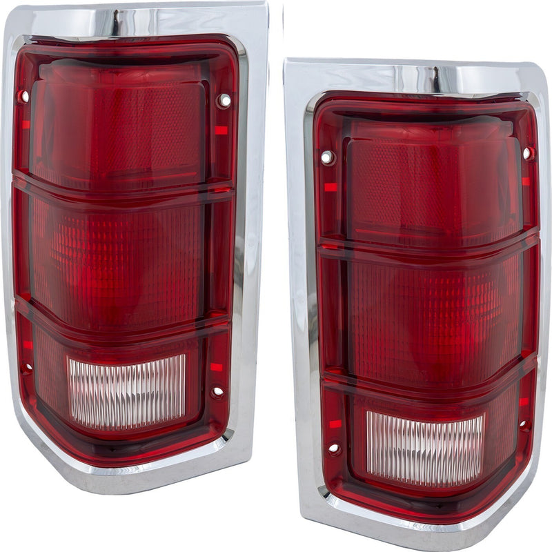 DURAFORCE Tail Light Set For 1981-1993 Dodge D150 and W250 Driver and Passenger Side
