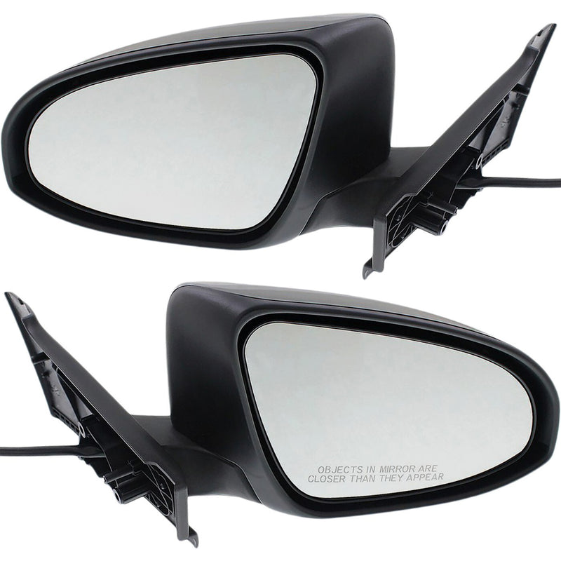 DURAFORCE Manual Remote Mirror Set For 2012-2014 Toyota Yaris Hatchback Paint To Match