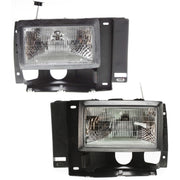 DURAFORCE Driver and Passenger Side Headlights For Ford Ranger 1989-1992 Halogen w/ Bulb/s