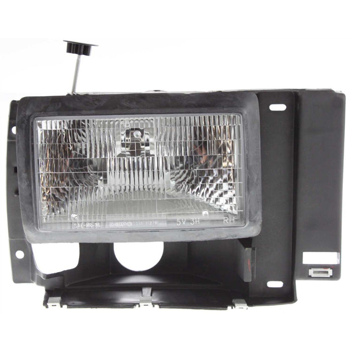 DURAFORCE Driver and Passenger Side Headlights For Ford Ranger 1989-1992 Halogen w/ Bulb/s