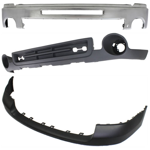 DURAFORCE Bumper Face Bars for GMC Sierra 3500 HD 2500 Heavy Duty 2007-2010