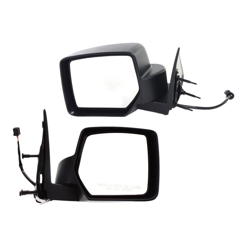 DURAFORCE Power Mirror Set For 2008-2012 Jeep Liberty Textured Black Manual Folding