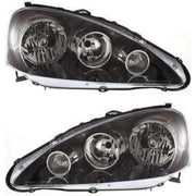 DURAFORCE Driver and Passenger Side Headlight For Acura RSX 2005-2006 Halogen