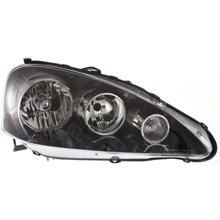 DURAFORCE Driver and Passenger Side Headlight For Acura RSX 2005-2006 Halogen