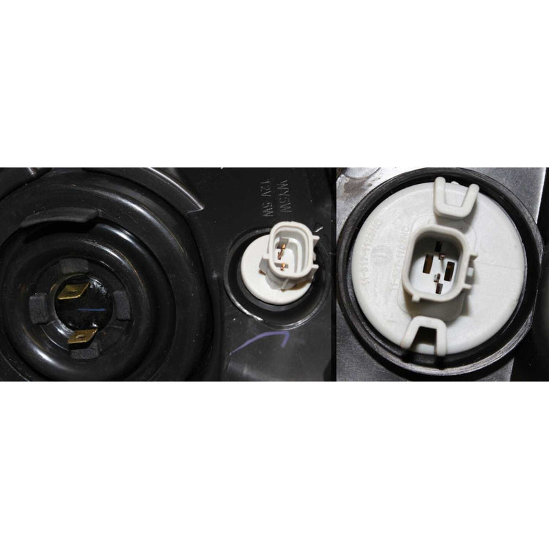 DURAFORCE Driver and Passenger Side Headlight For Acura RSX 2005-2006 Halogen