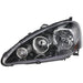 DURAFORCE Driver and Passenger Side Headlight For Acura RSX 2005-2006 Halogen