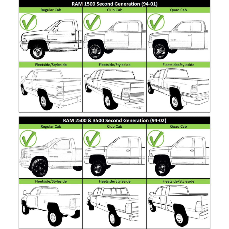 DURAFORCE Step Bumper Face Bar For 94-01 Dodge Ram 1500 Powdercoated Black Steel CH1102170