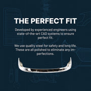 DURAFORCE Bumper For 2003-2021 Chevrolet Express 3500 Fits GMC Savana 3500 Front Chrome