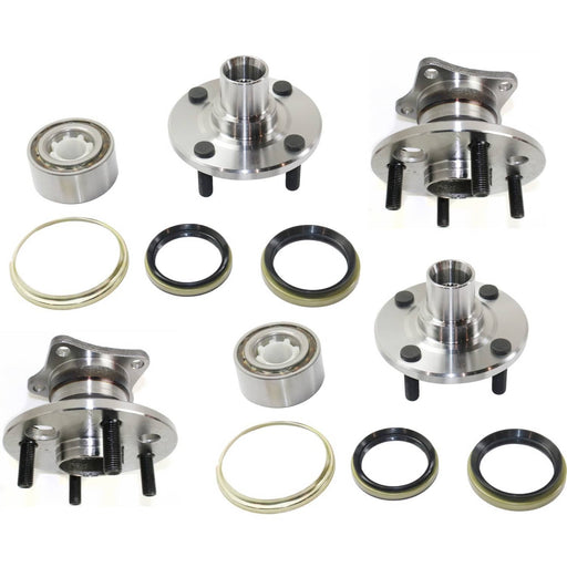 DURAFORCE Wheel Hubs For 1993-2002 Toyota Corolla Front & Rear FWD With Bearing